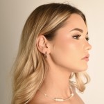 Kolczyki koła grawerowane srebrne PEARL